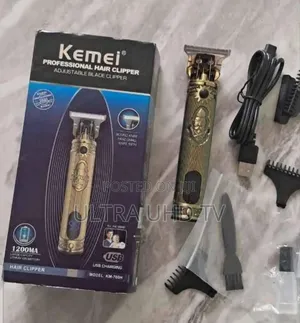 Kemei Km-700b Professional Rechargeable Hair Clipper. Features Close