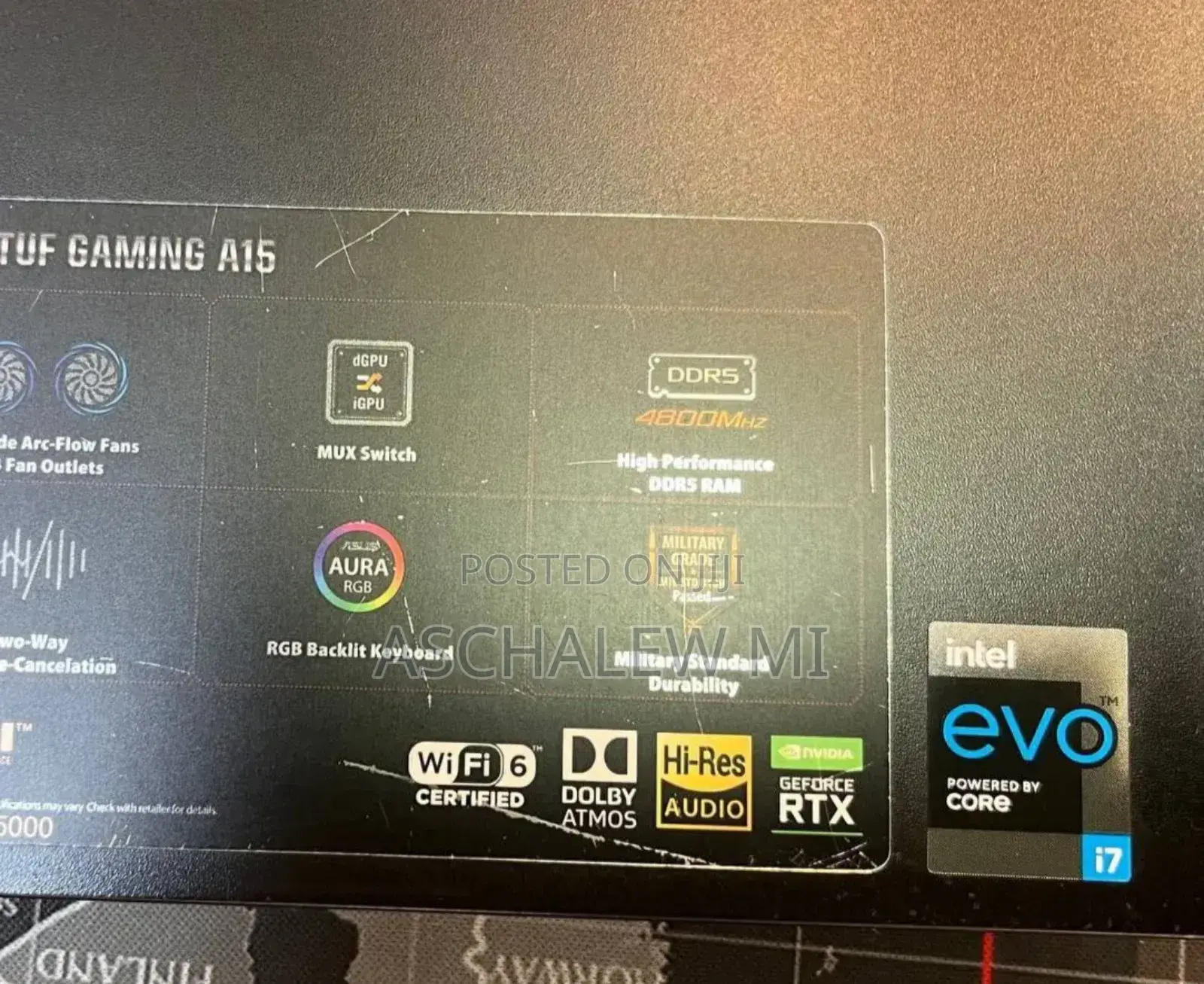 New Laptop Asus TUF Gaming A15 16GB Intel Core I7 SSD 512GB