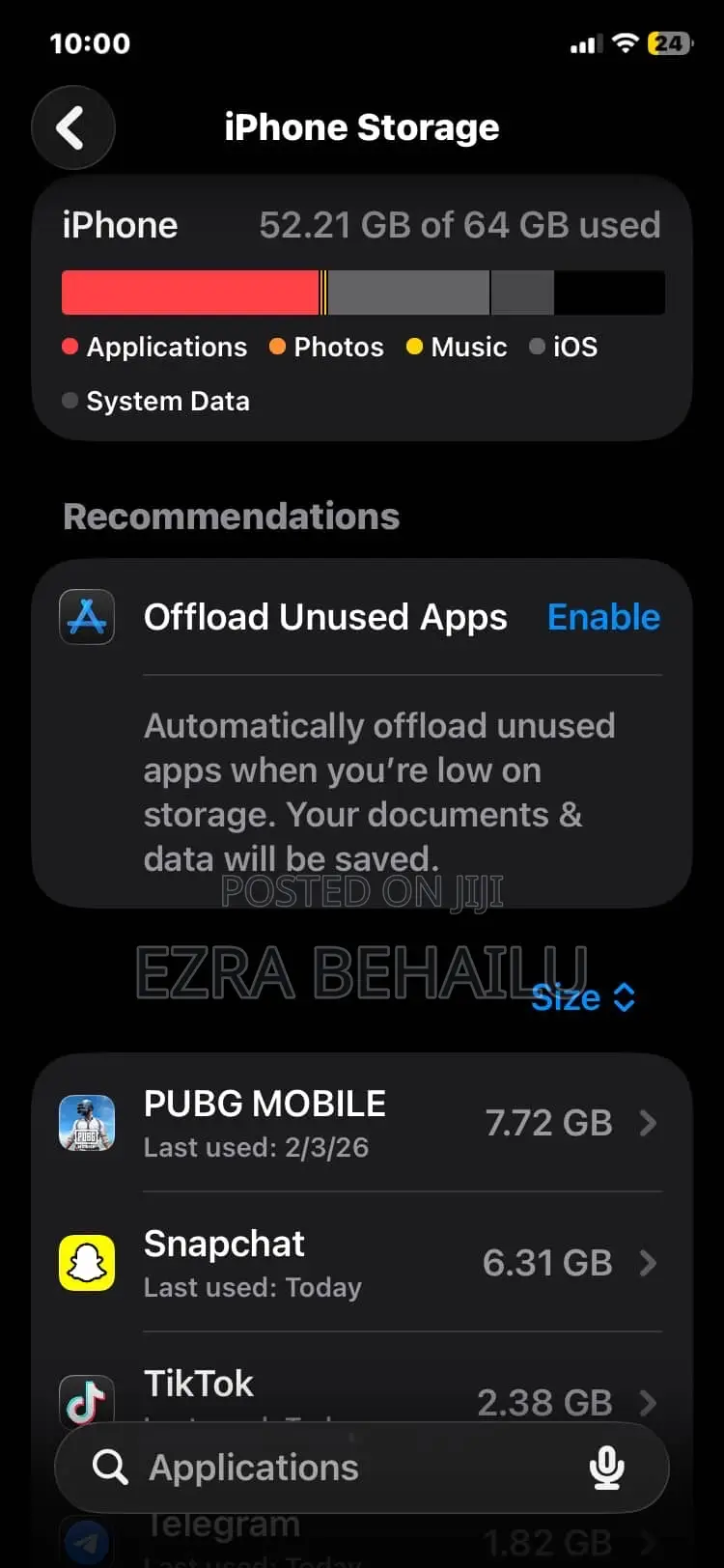 Apple iPhone 11 64 GB Black