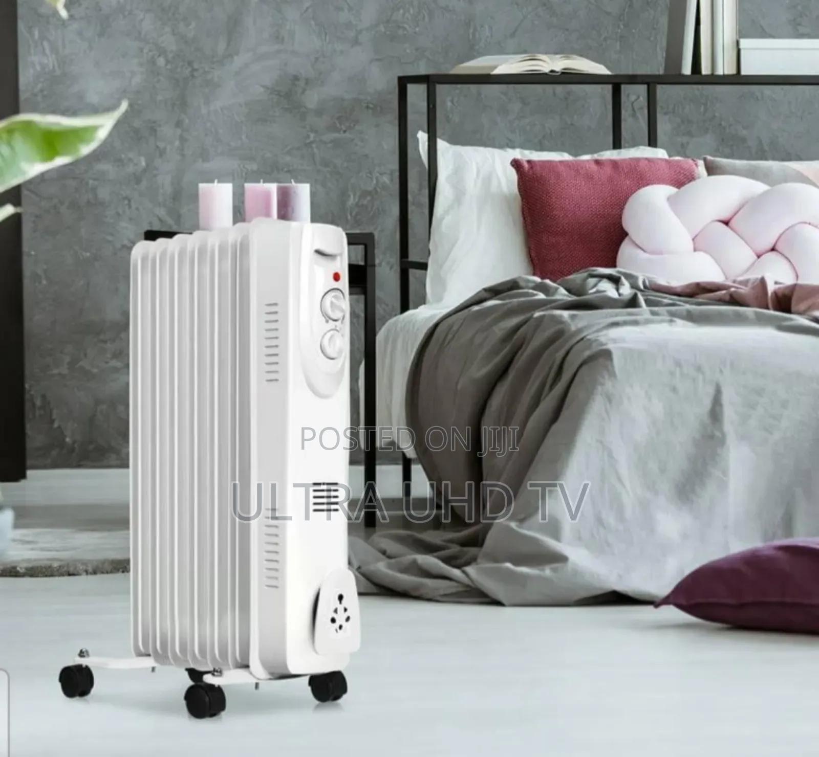 Electric Oil-Filled Radiator Heater. A Form of Convection Heater
