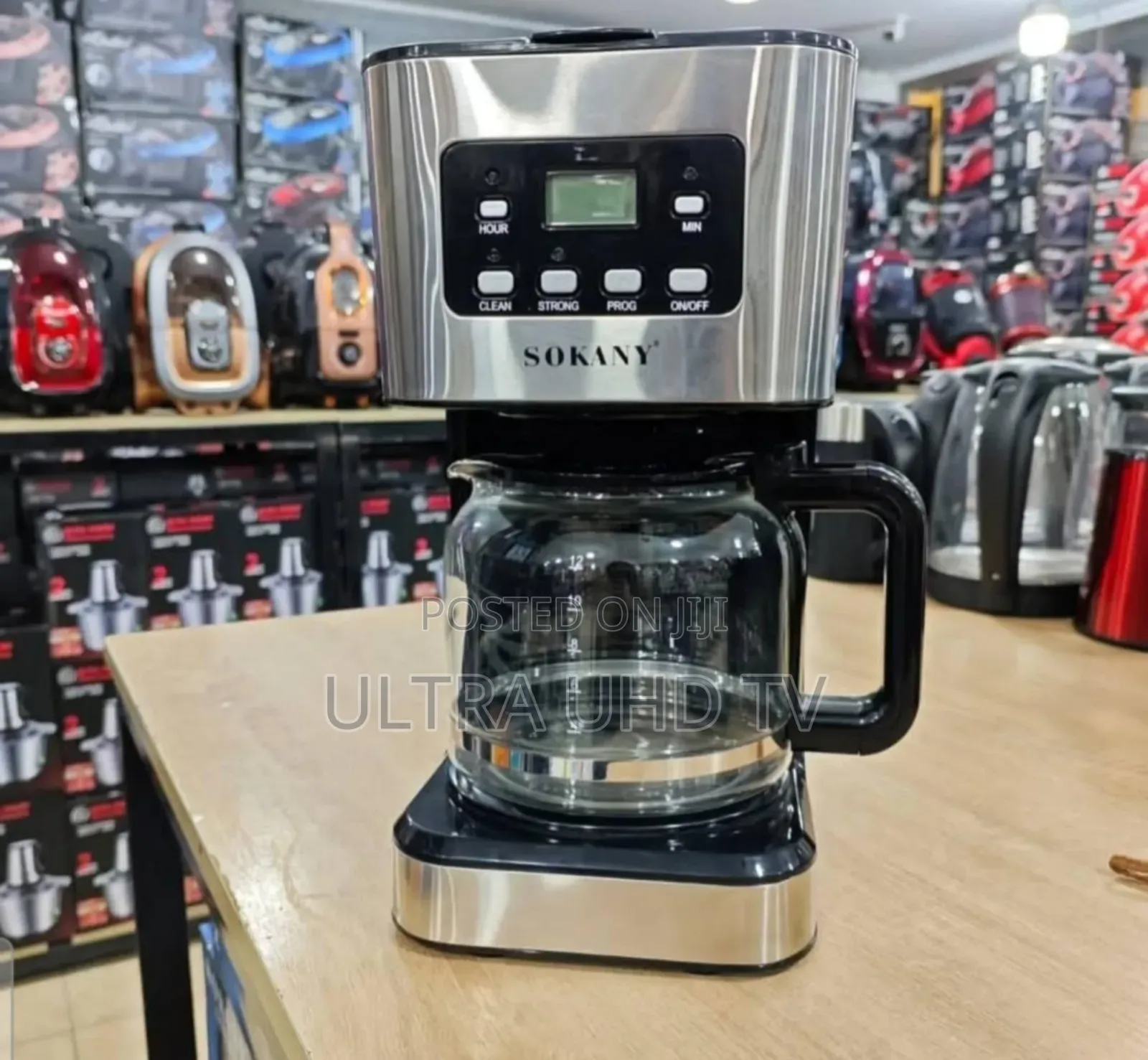 Sokany Cm-121e Digital Coffee Maker. It Has a Capacity of 12 Cups