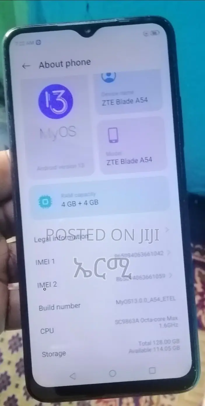 ZTE Blade A54 128 GB Black