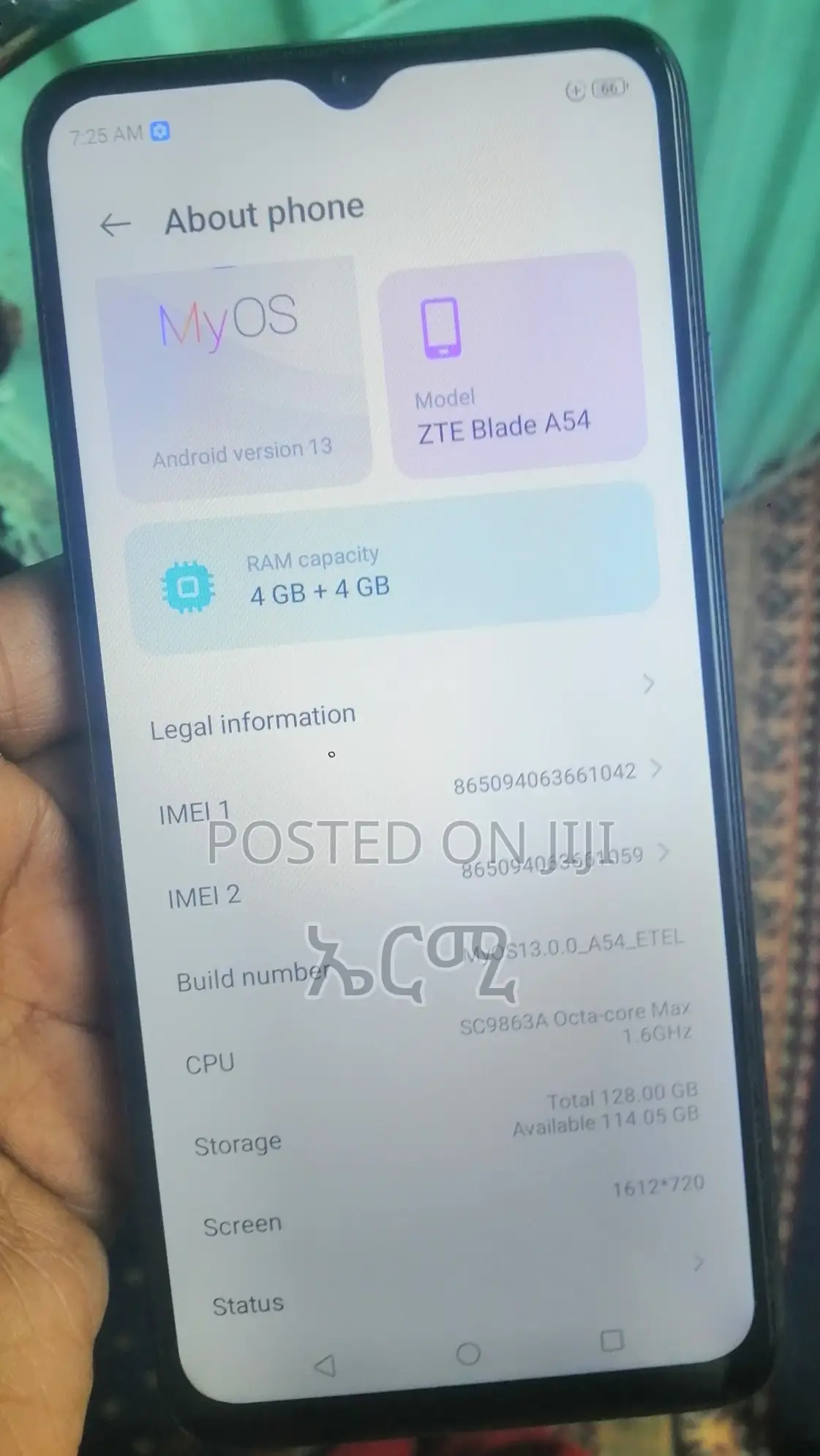 ZTE Blade A54 128 GB Black