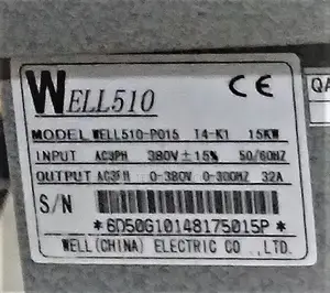 Well510‐P015 15 Kw Acvfd Inverter–Industrial Motor Speed Controller