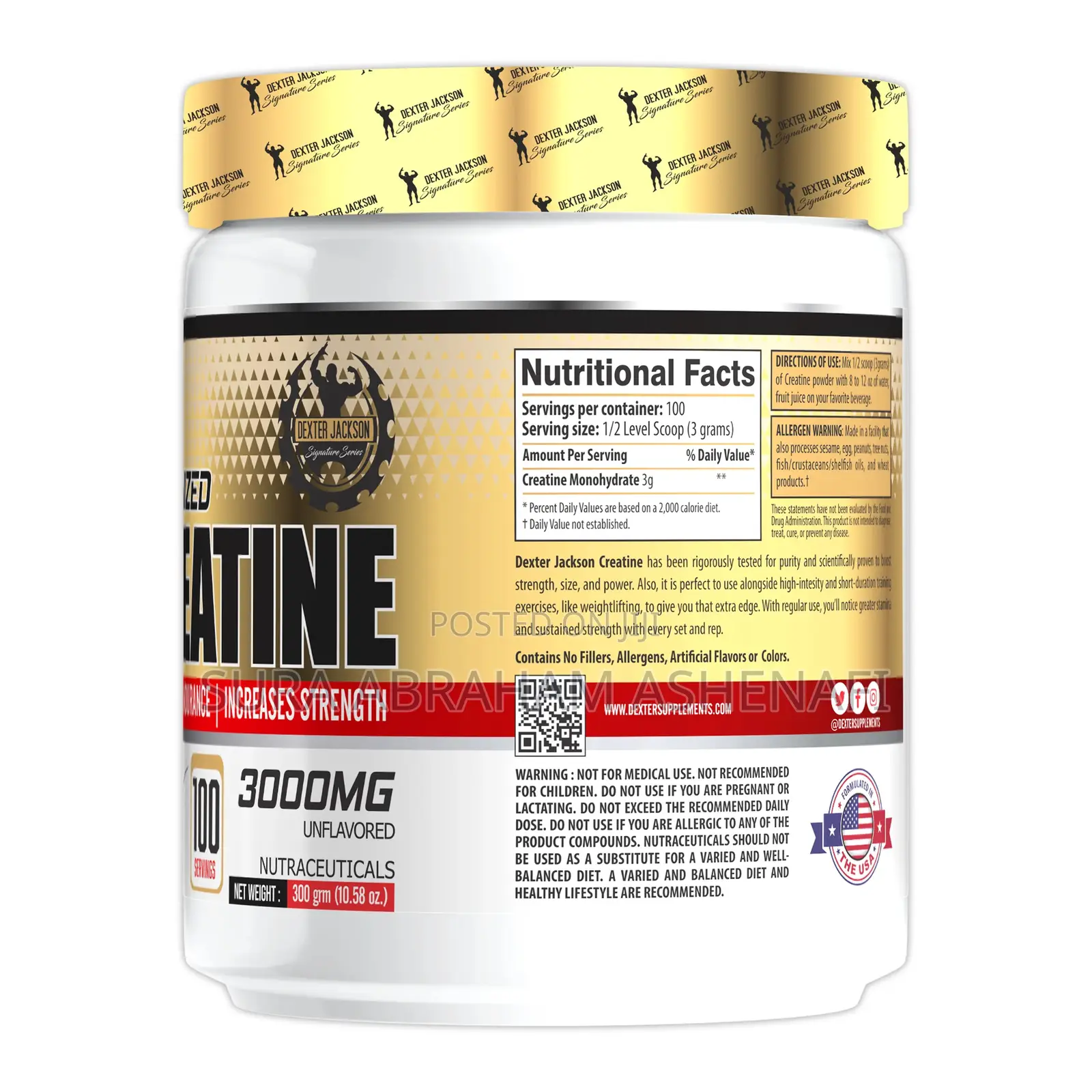 Dexter Jackson Micronized Creatine Monohaydrate