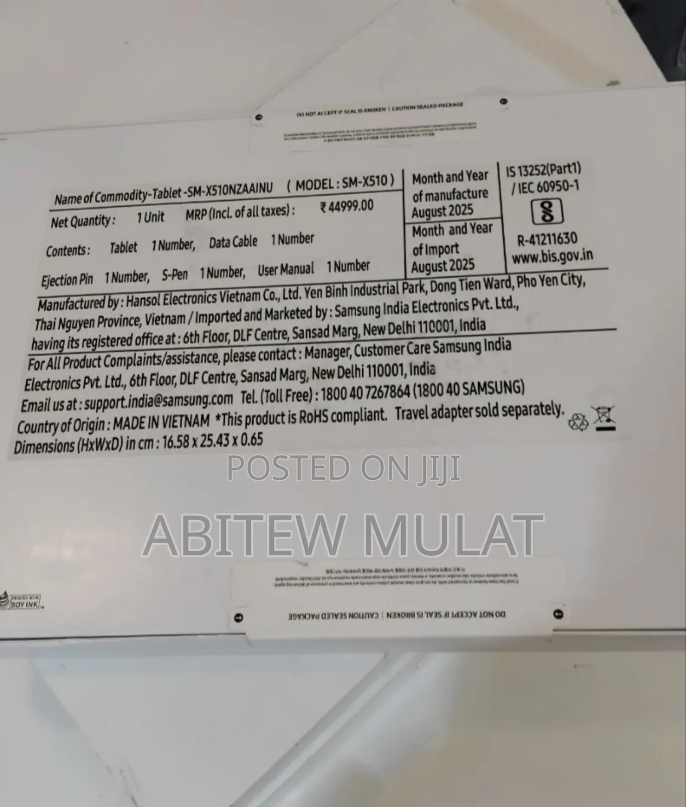 New Samsung Galaxy Tab S9 FE 128 GB