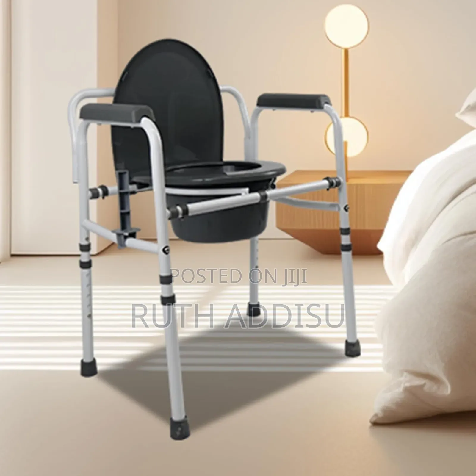 Drive Medical Folding Steel Bedside Commode Chair - Ethiopia Toilet