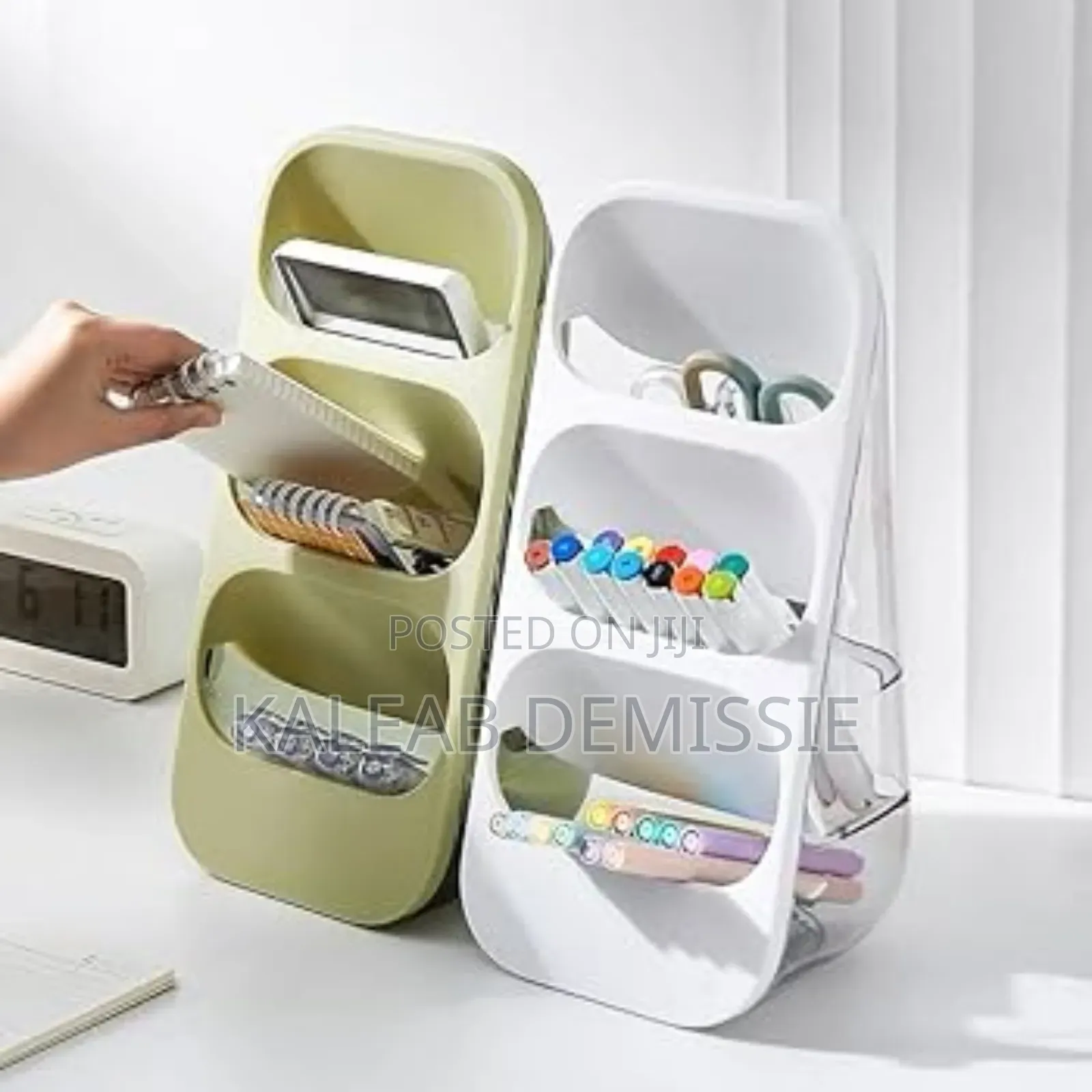 Desktop Stationary Organizer የፅህፈት ቁሳቁሶች ማስቀመጫ