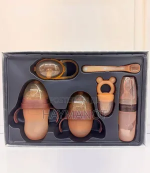 6 Pieces Bpa Free Silicone Baby Bottles Or Feeding Set