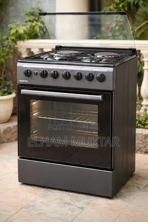 Kumtel 4 Burner Gas Cooker + Electric Plates Oven – Very Clean Condi