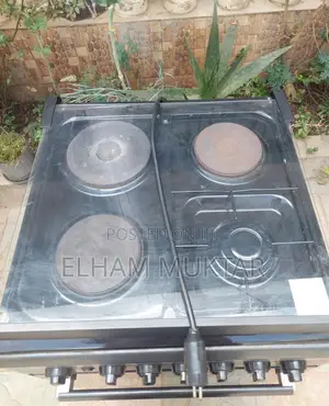 Kumtel 4 Burner Gas Cooker + Electric Plates Oven – Very Clean Condi
