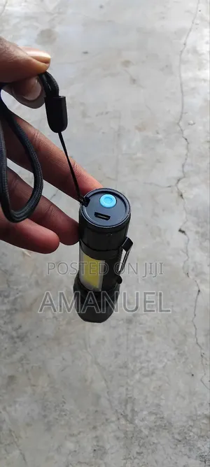 Mini Rechargeable Led Tactical Flashlight With Cob Side Light.