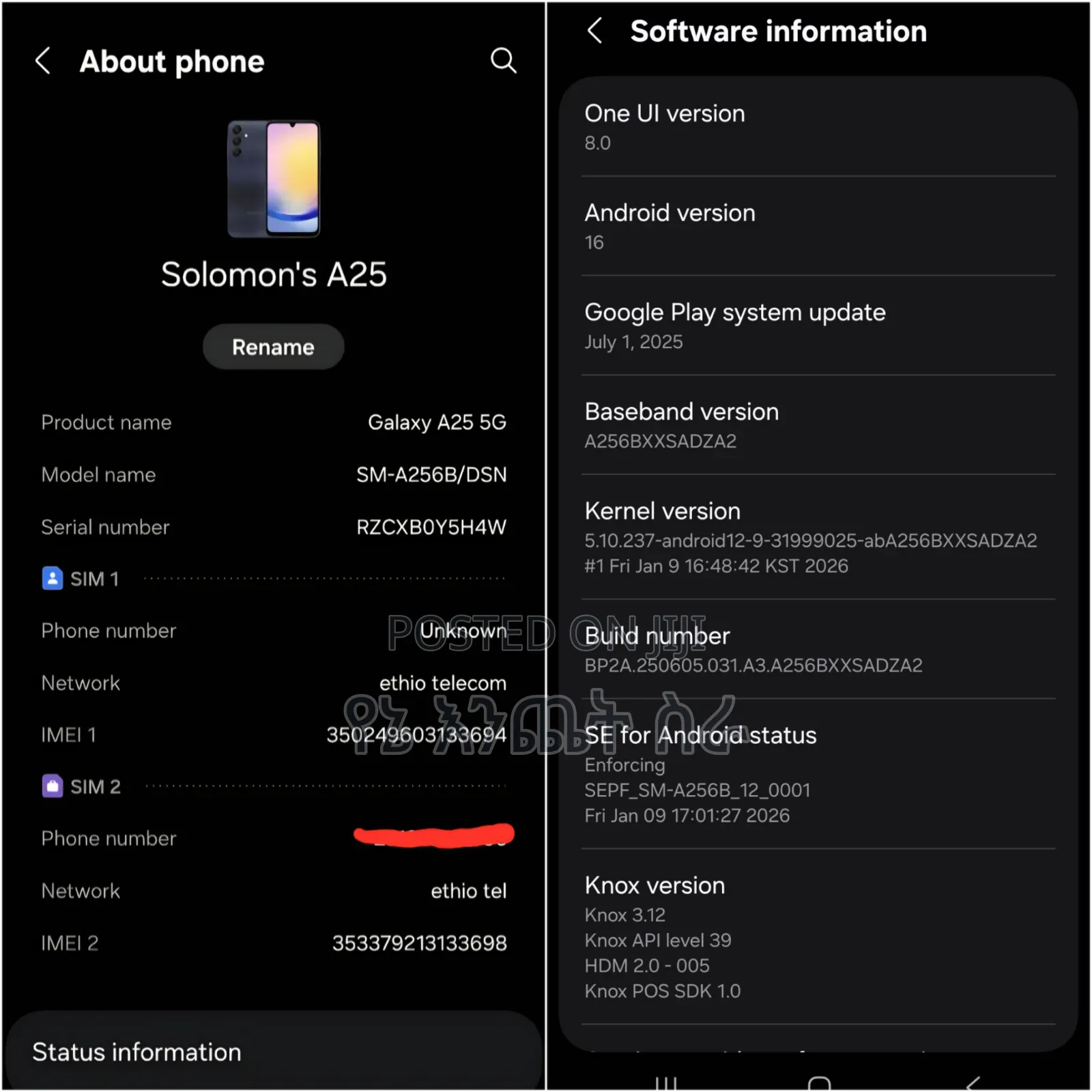Samsung Galaxy A25 128 GB Blue