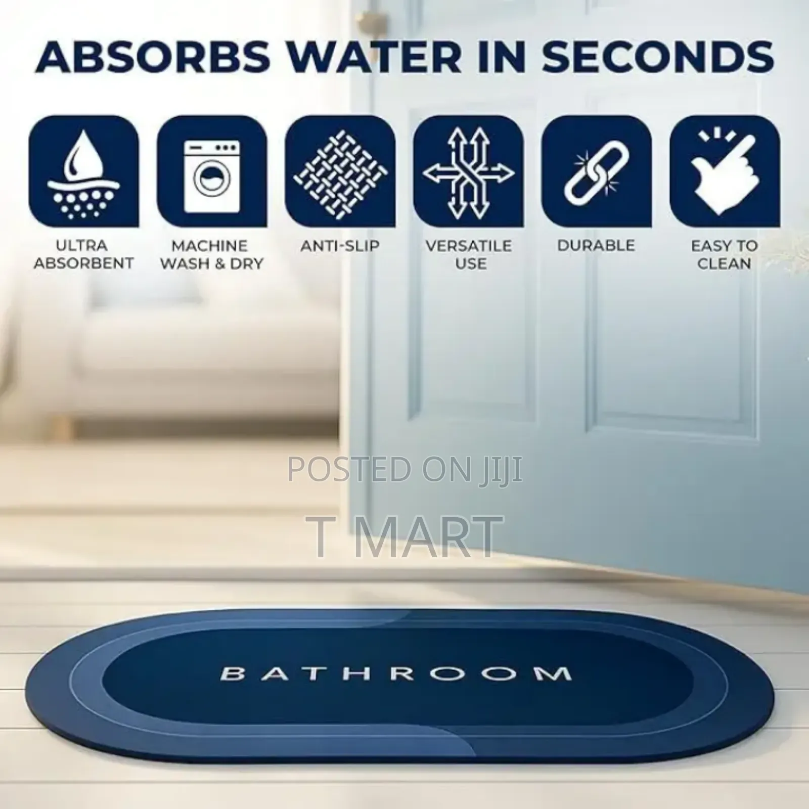 Super Absorbent Bathroom Rugs