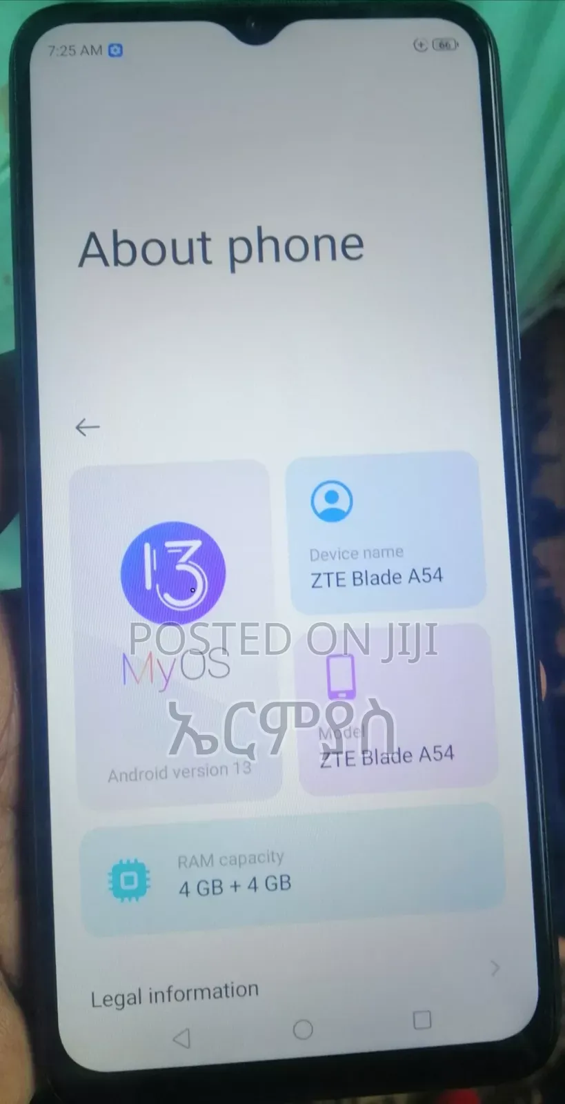 ZTE Blade A54 128 GB Black