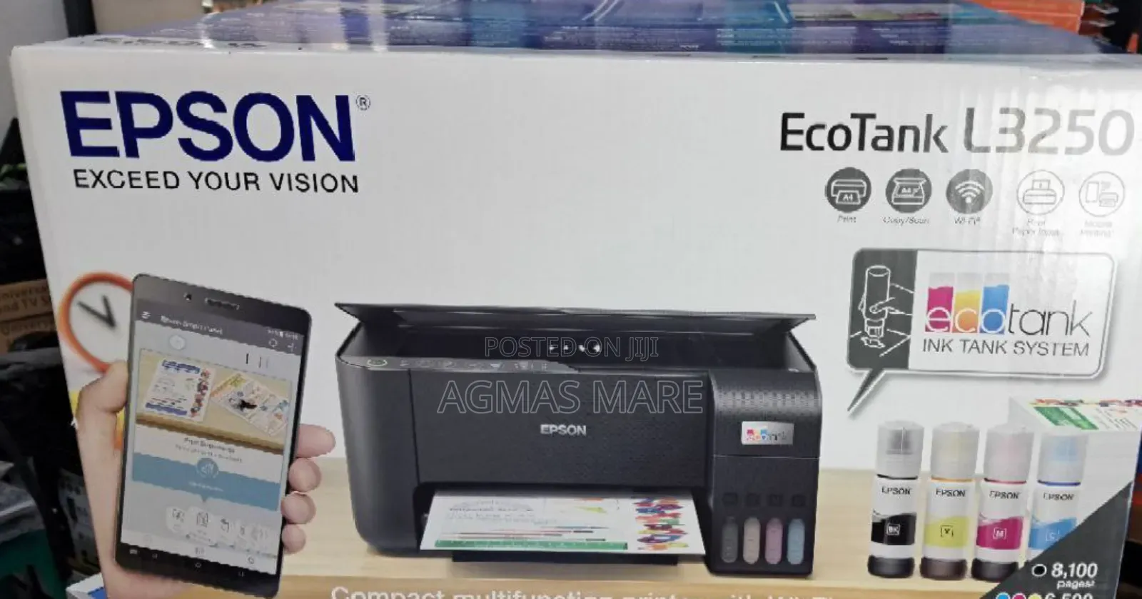 Epson Ecotank L3250 Wi-Fi All-in-One Printer