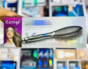 Kemei Km-1320 Hair Straightener Brush.