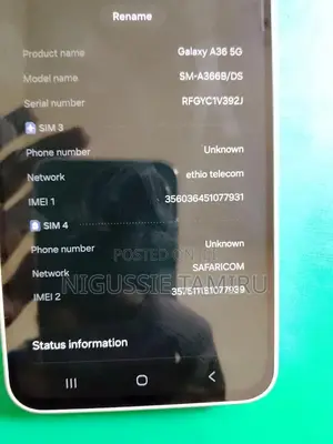 New Samsung Galaxy A36 256 GB