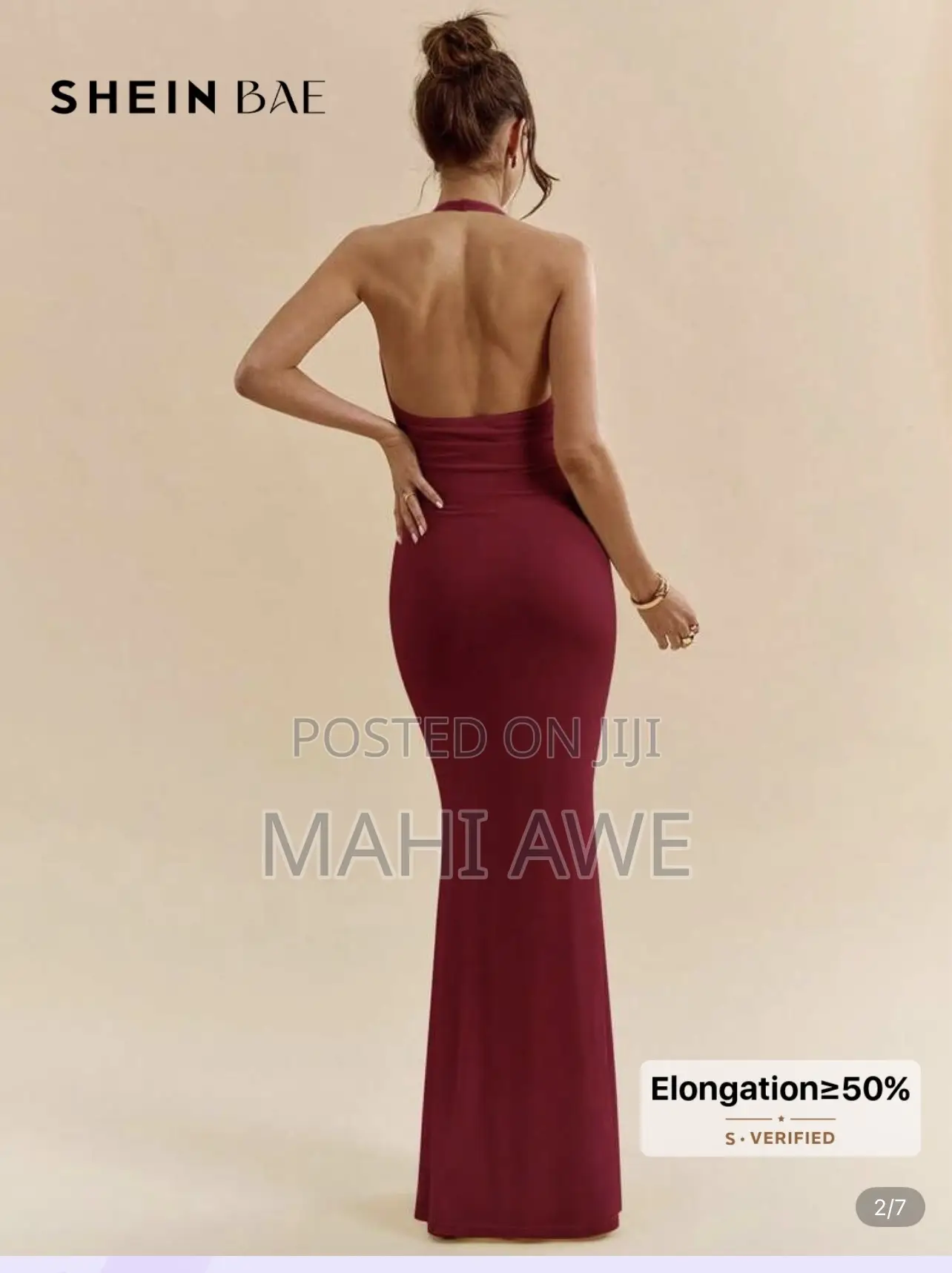 Deep Burgundy Valentine Dress