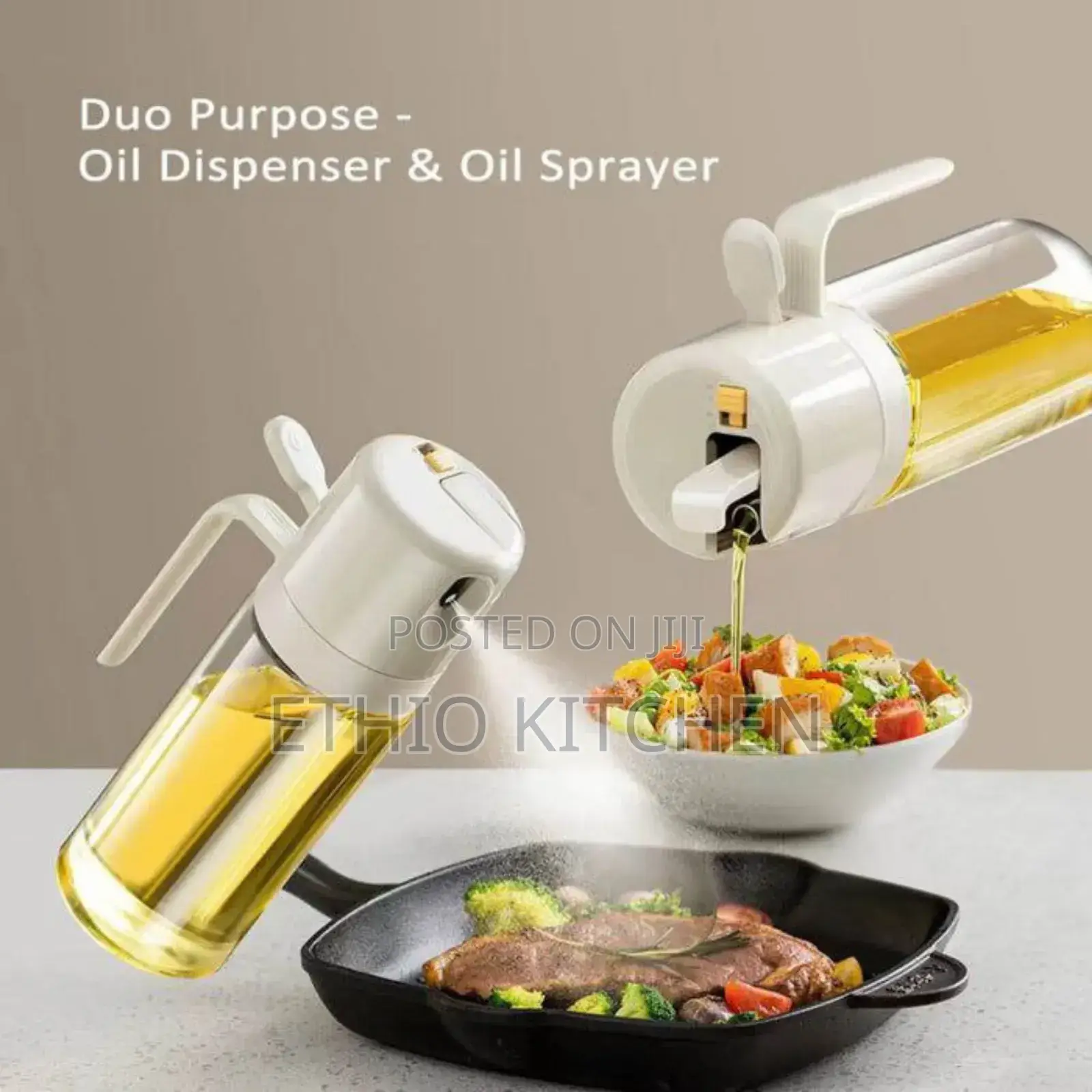 2in1 Oil Spary And Dispenser Bottle