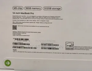 New Laptop Apple MacBook Pro 16GB Apple M5 SSD 1T