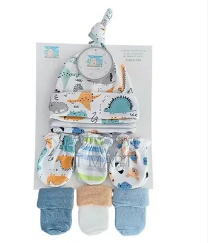 ቆንጆ ኳሊቲ 9pc ( 3 Caps 3 Mitten 3 Pairs of Socks )