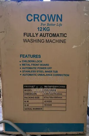 Crown Washing Machine 12kg