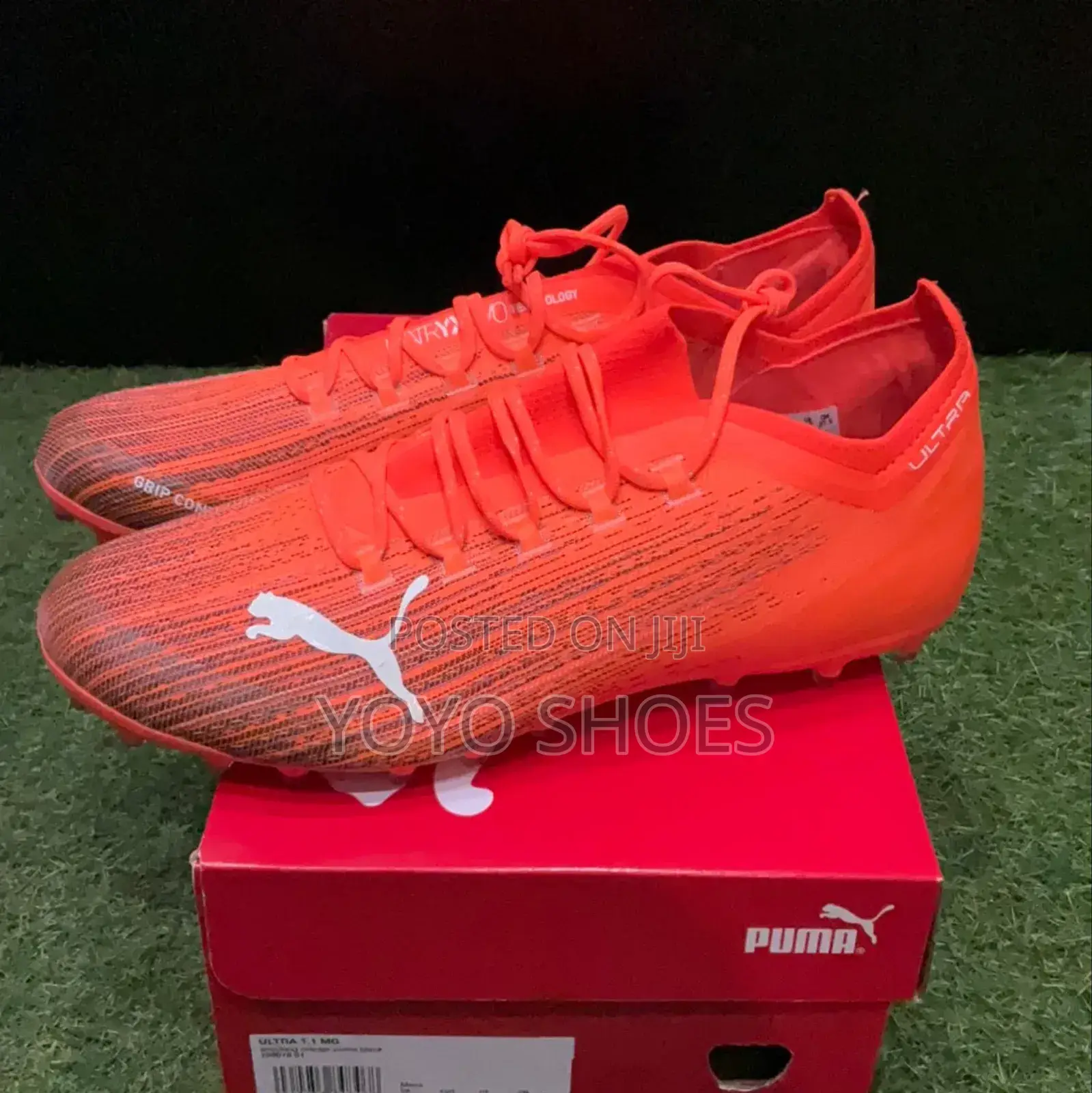 Puma Ultra 1.1fg/Ag Shocking Orange /Black Soccer Celats Shoes