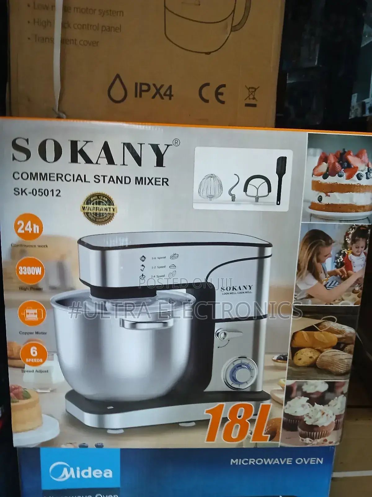 Sokany Commercial Stand Mixer, Model Sk-05012.