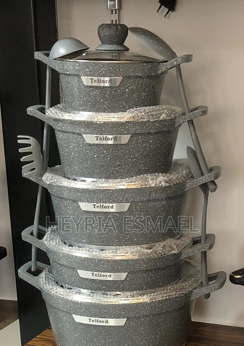 Telford Cookware Set 5pieces Insignia Granite