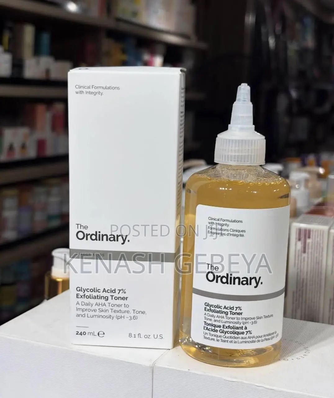 The Ordinary Glycolic Acid 7% Exfoliating Toner - 240ml