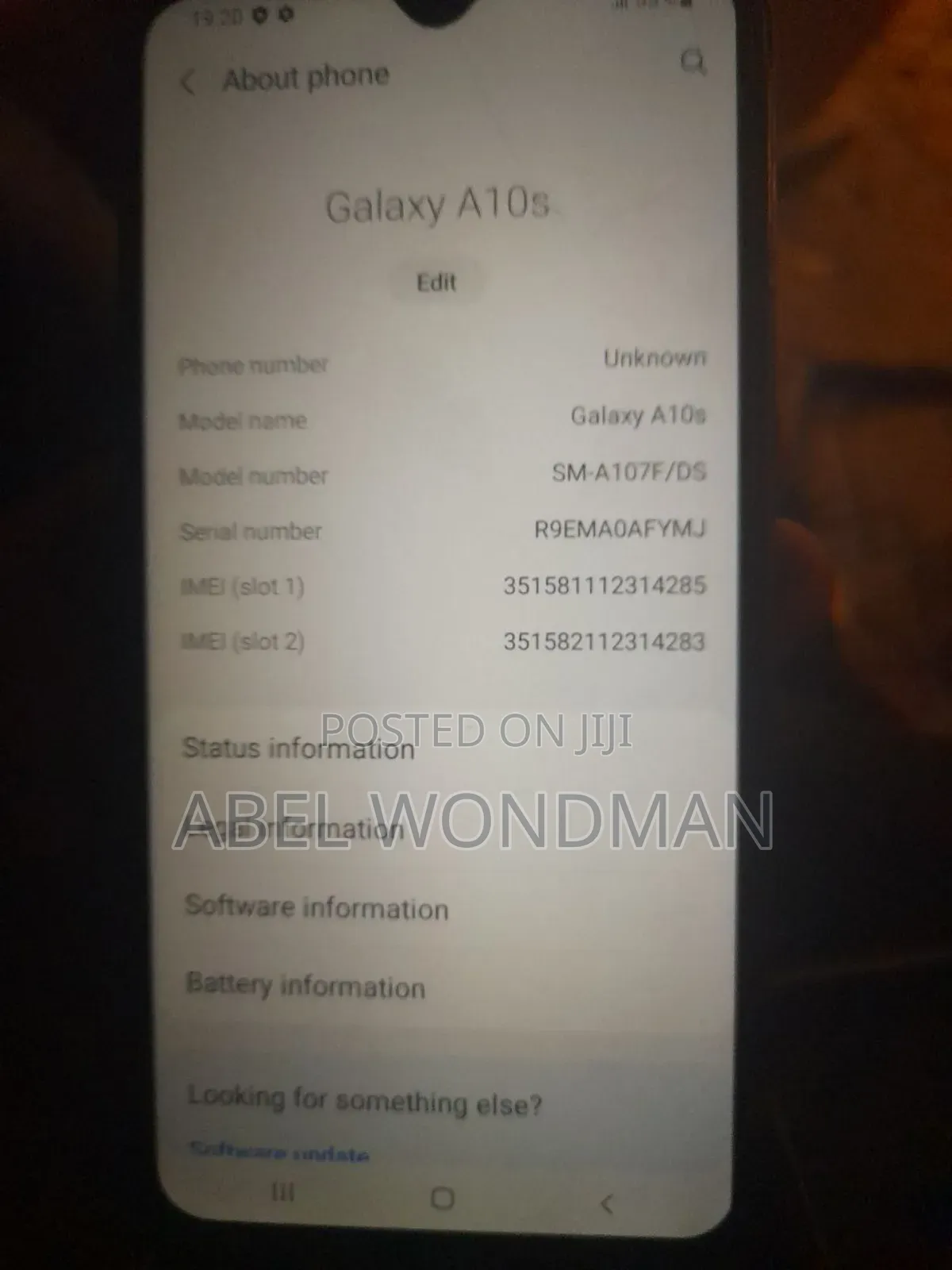 Samsung Galaxy A10s 32 GB Black