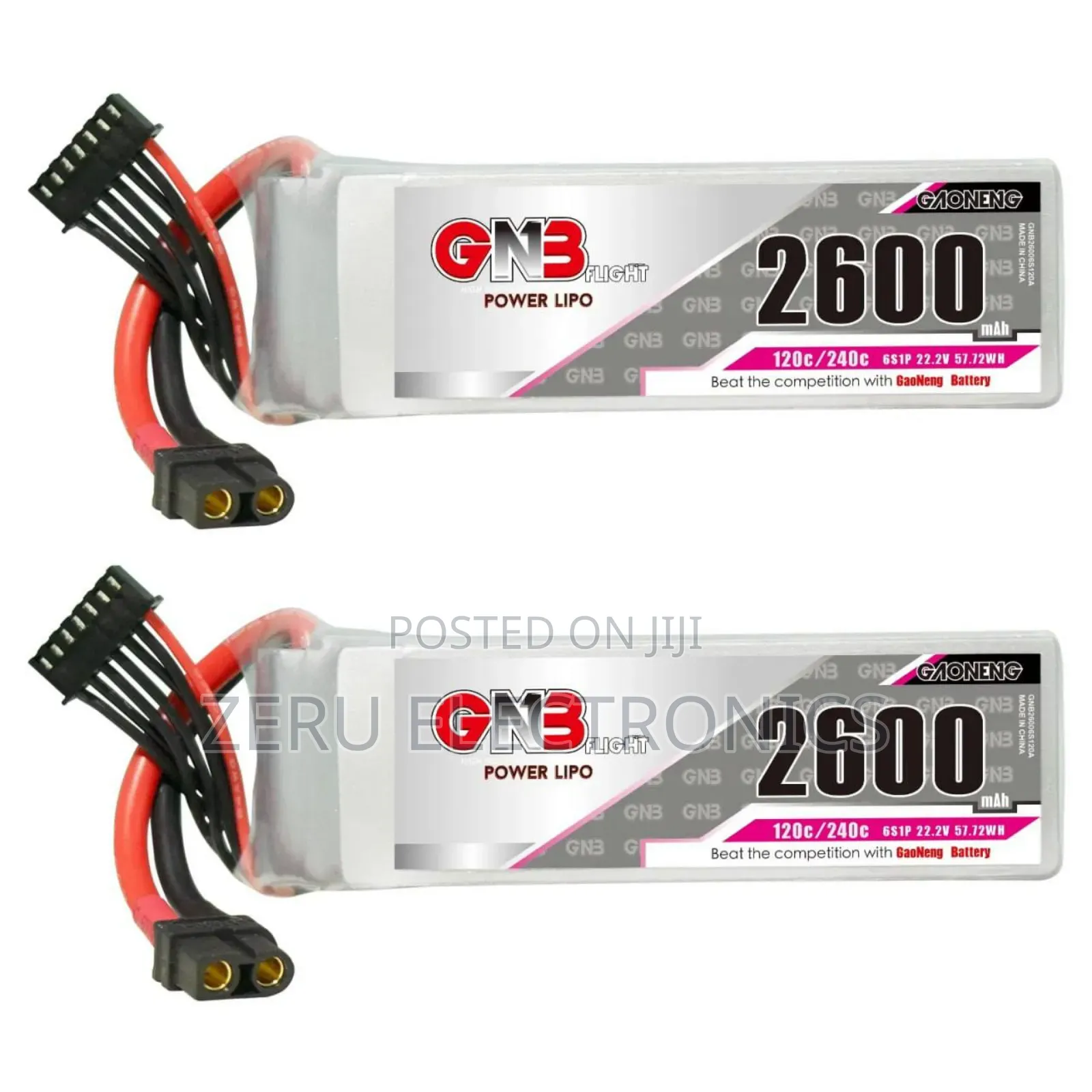Lipo Battery 6s 22.2v 2600mah 120c–22