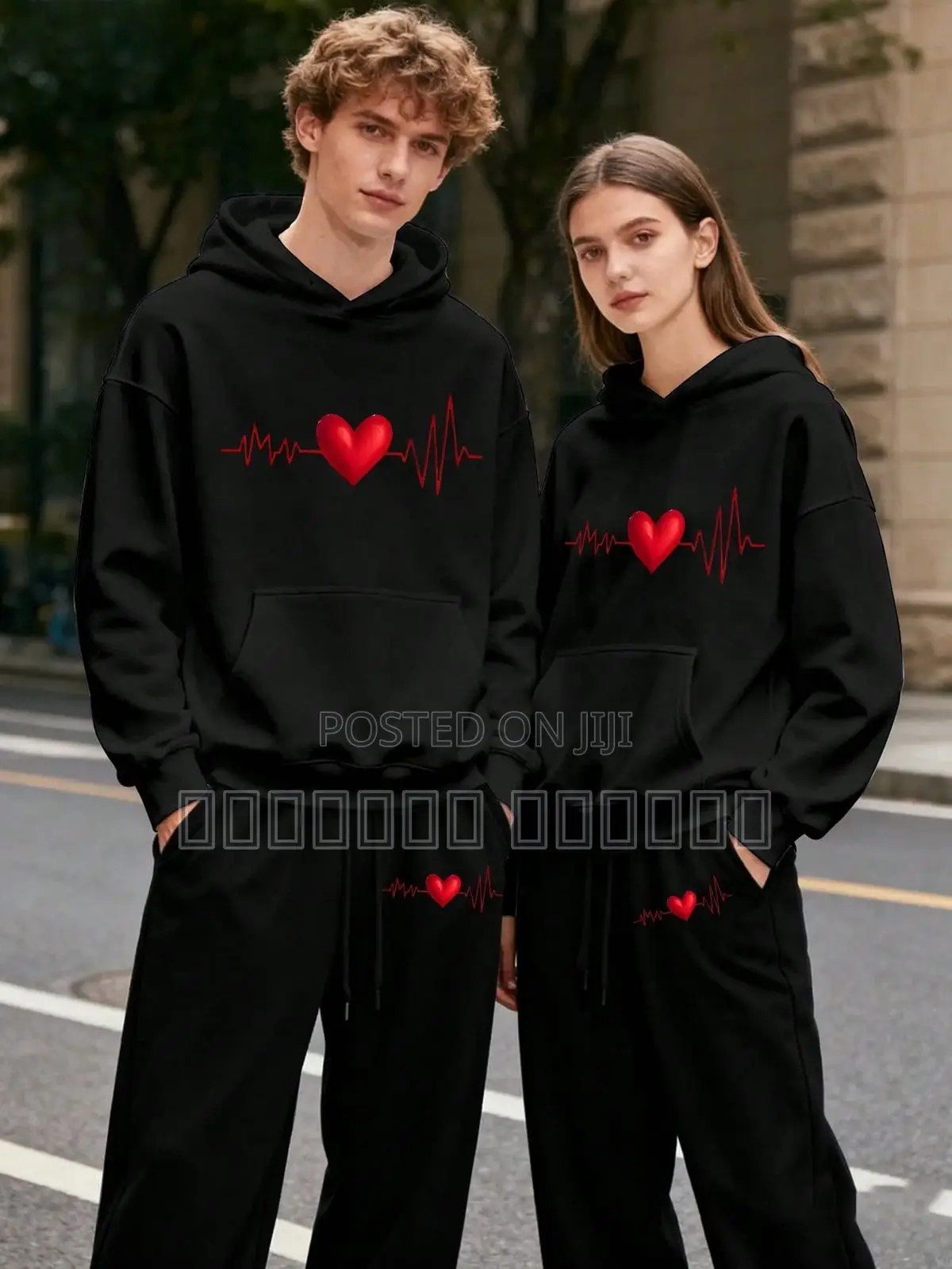Valentine Custom Hoodie – Couple Love Design