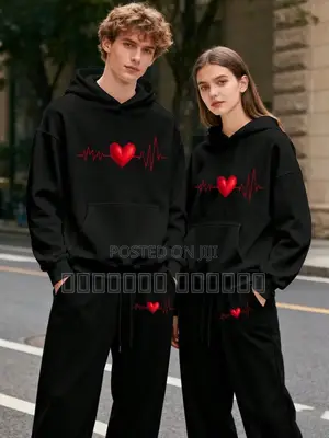 Valentine Custom Hoodie – Couple Love Design
