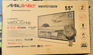 Mewe 55" Uhd Webos Silver Frame Tv With Magic Remote