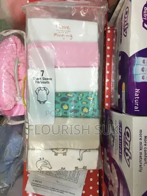 100% Cotton 7 Piece Baby Diaper Shirt (Onesie)- Soft and Comfy