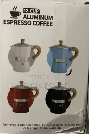 12-Cup Espresso Coffee 600ml Aluminum