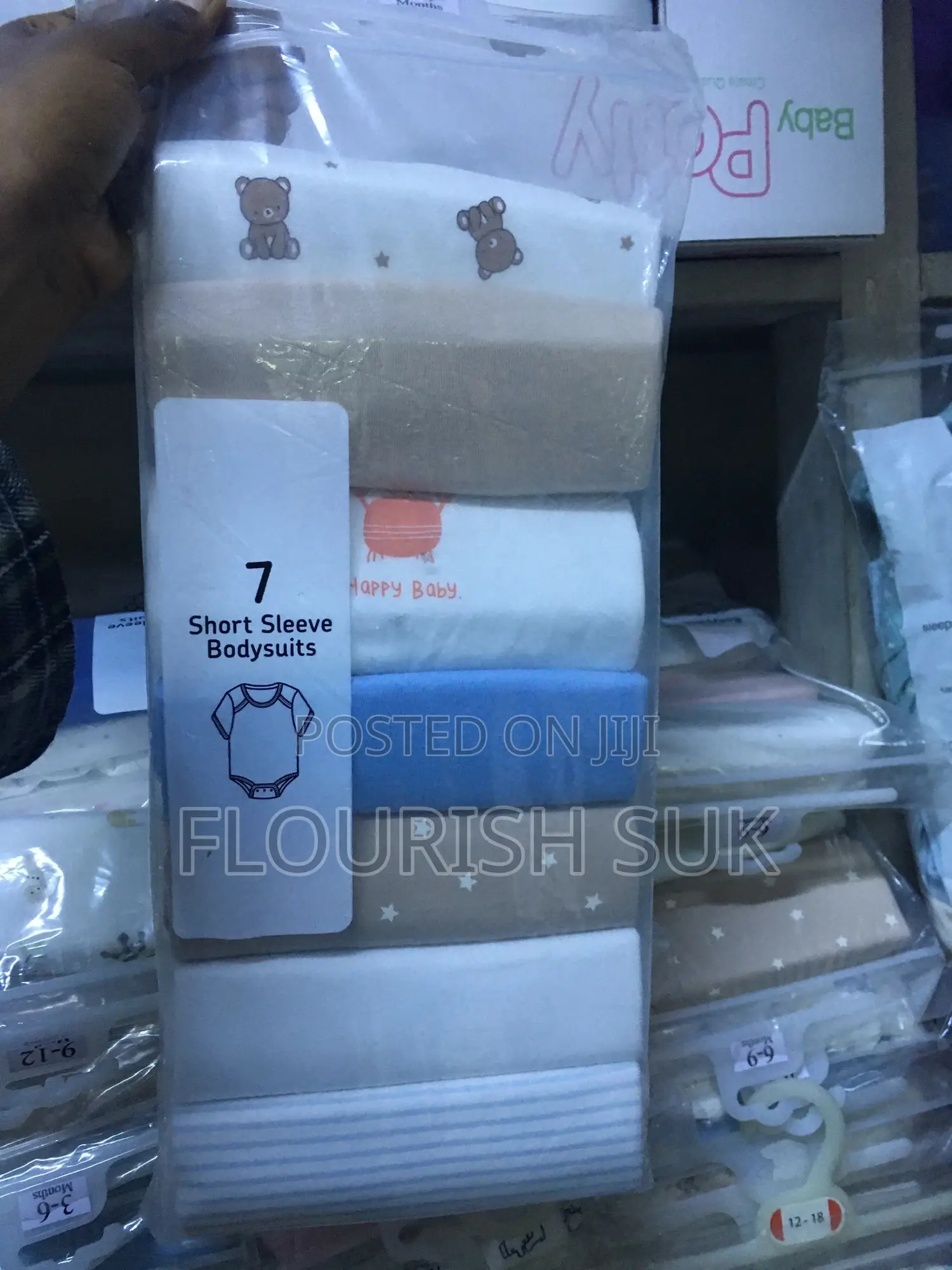 100% Cotton 7 Piece Baby Diaper Shirt (Onesie)- Soft and Comfy