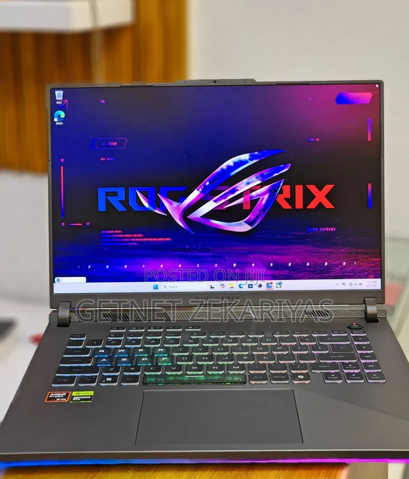 New Laptop Asus ROG Strix G15 16GB AMD Ryzen 9 SSD 1T