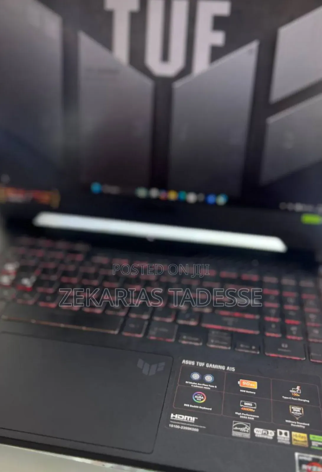 New Laptop Asus TUF Gaming A15 16GB AMD Ryzen 7 SSD 512GB