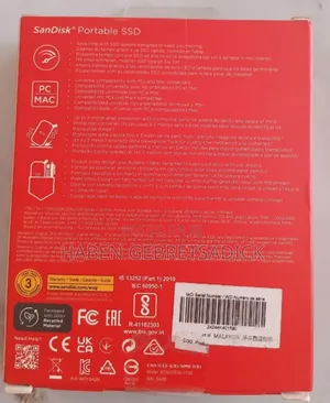 Sandisk1tb SSD Harddrive