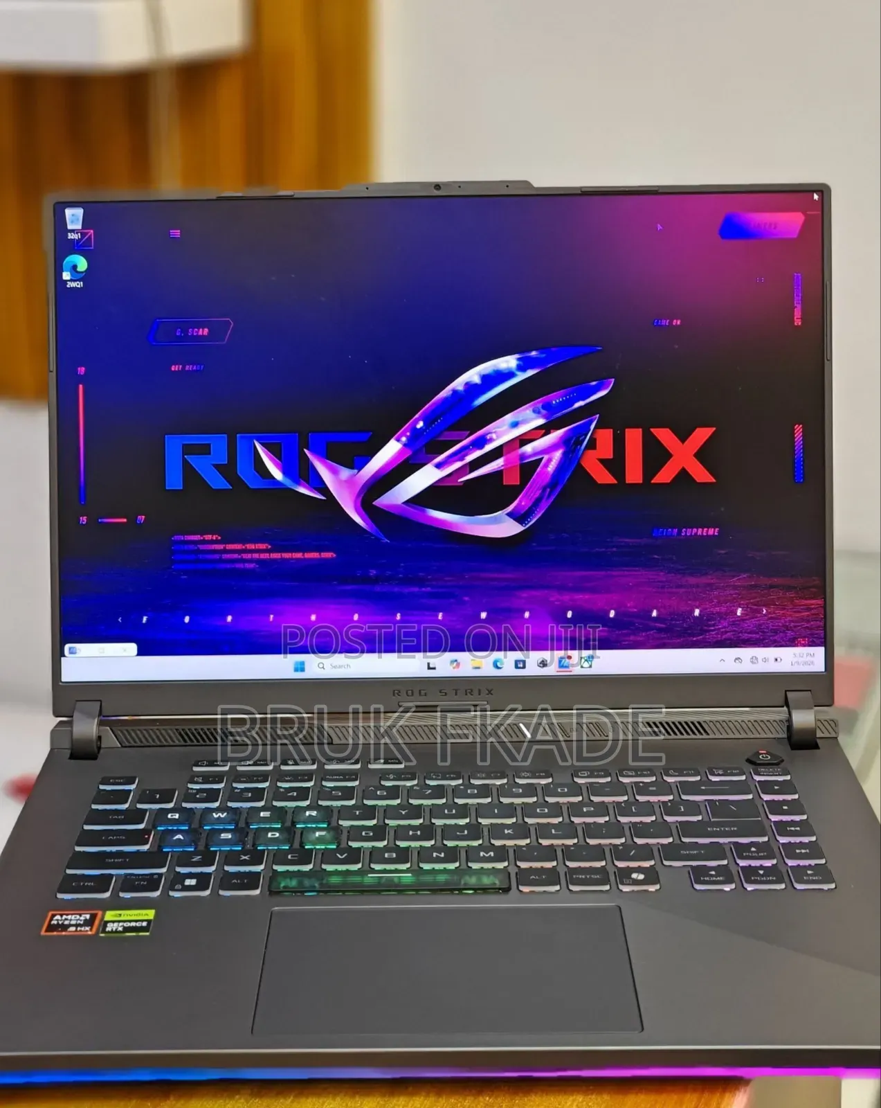 New Laptop Asus ROG Strix G15 16GB AMD Ryzen 9 SSD 1T