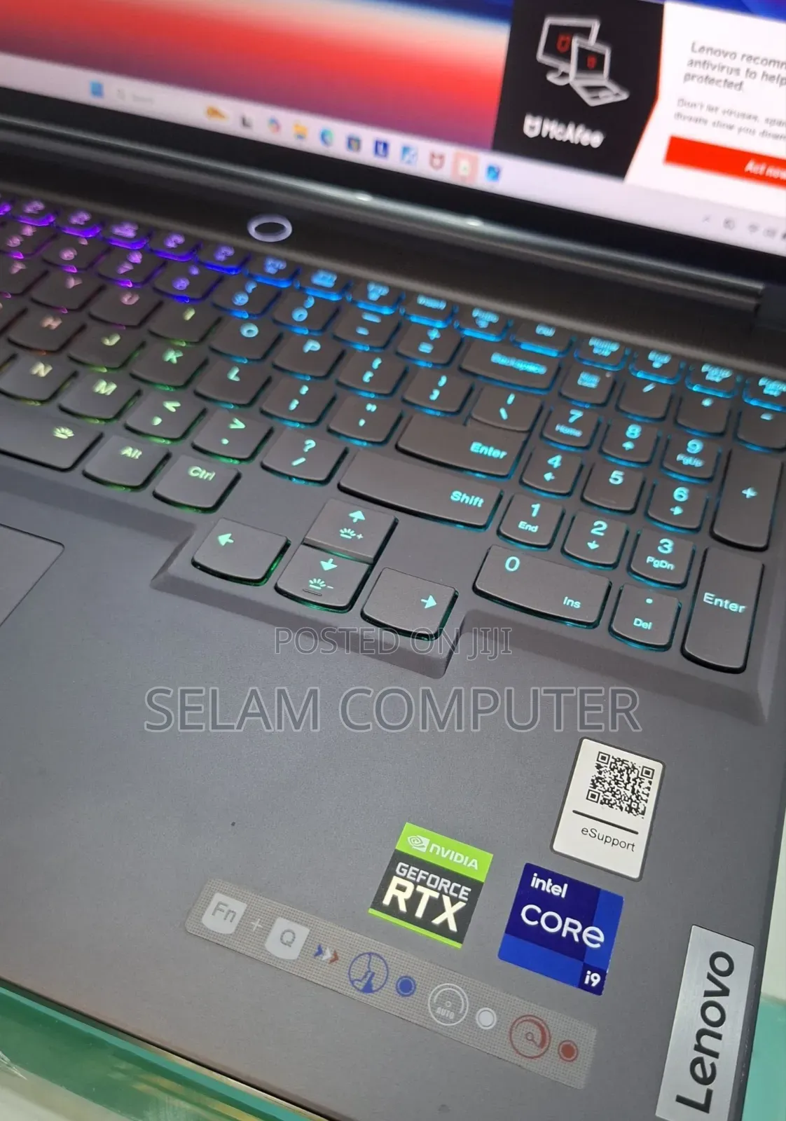New Laptop Lenovo Legion 7 16GB Intel Core I9 SSD 512GB