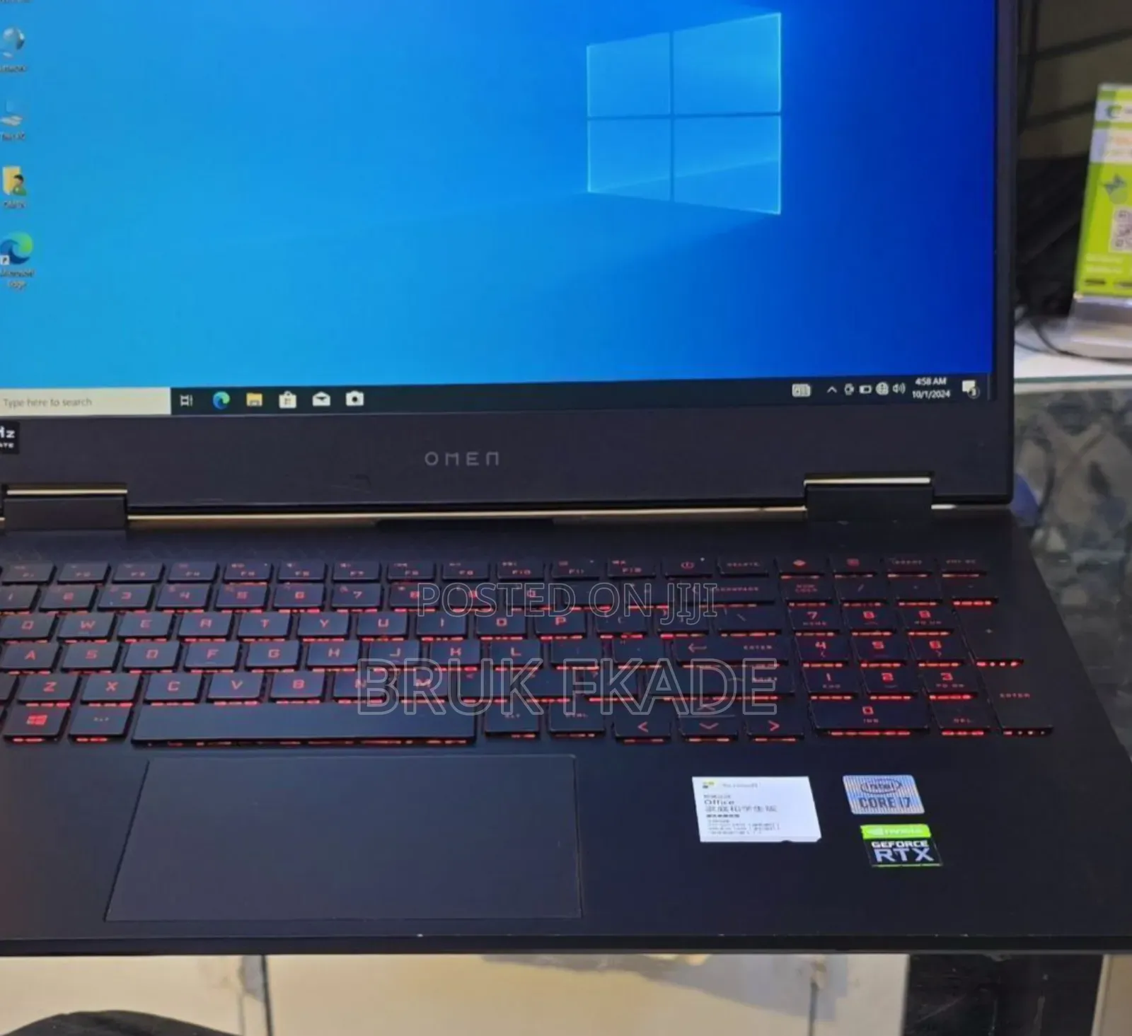 New Laptop HP Omen 15-Dh002nr 16GB Intel Core I7 SSD 512GB