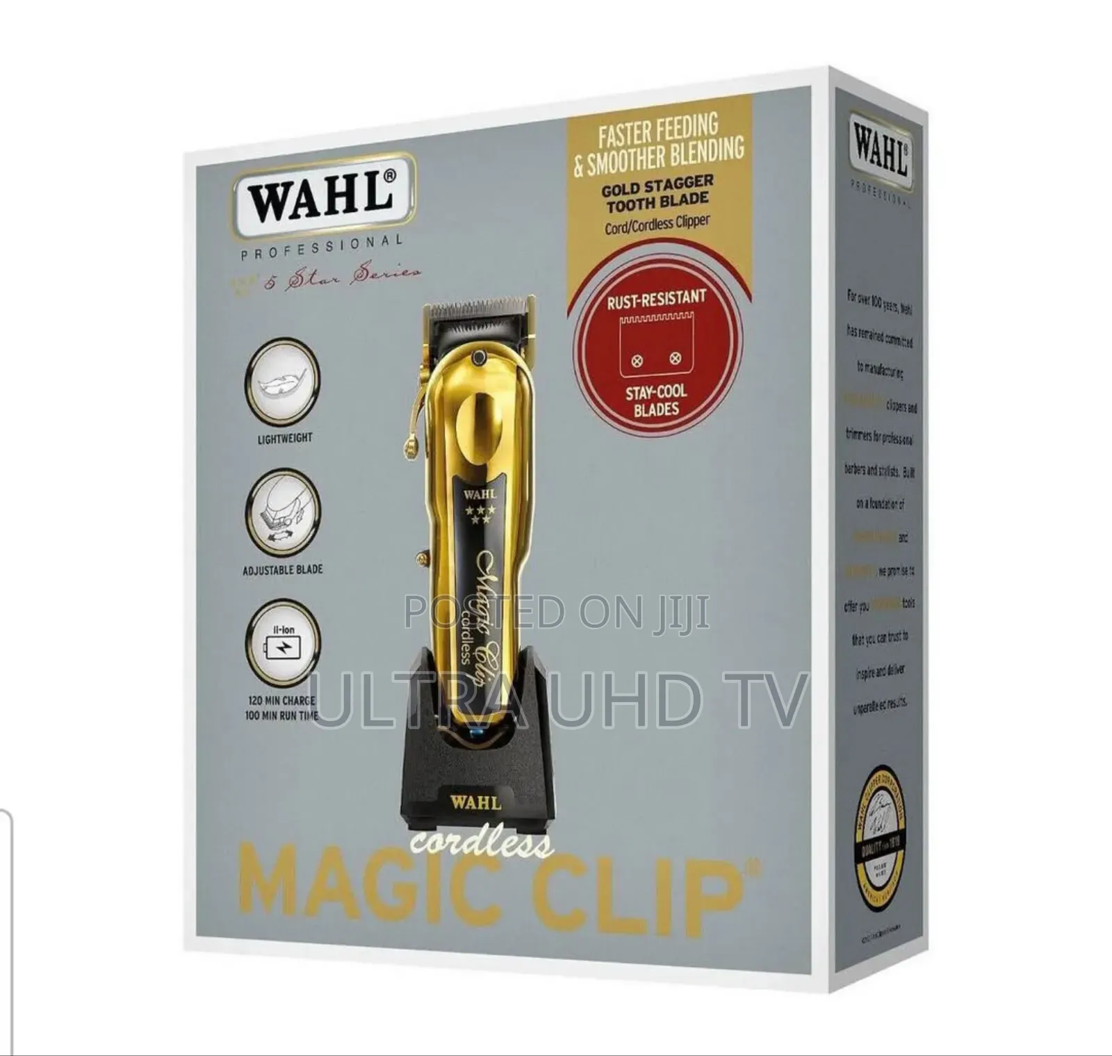 Wahl Professional 5-Star Gold Cordless Hair Clipper And