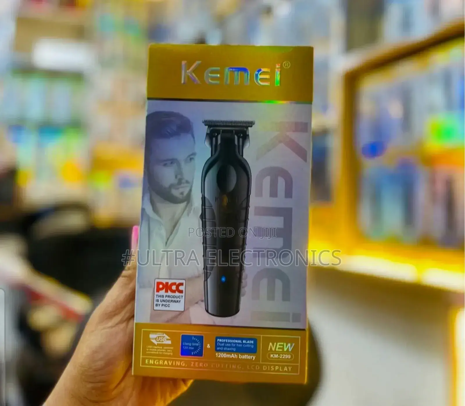 Kemei Km-2299 Professional Cordless Hair Clipper and Beard Trimmer.