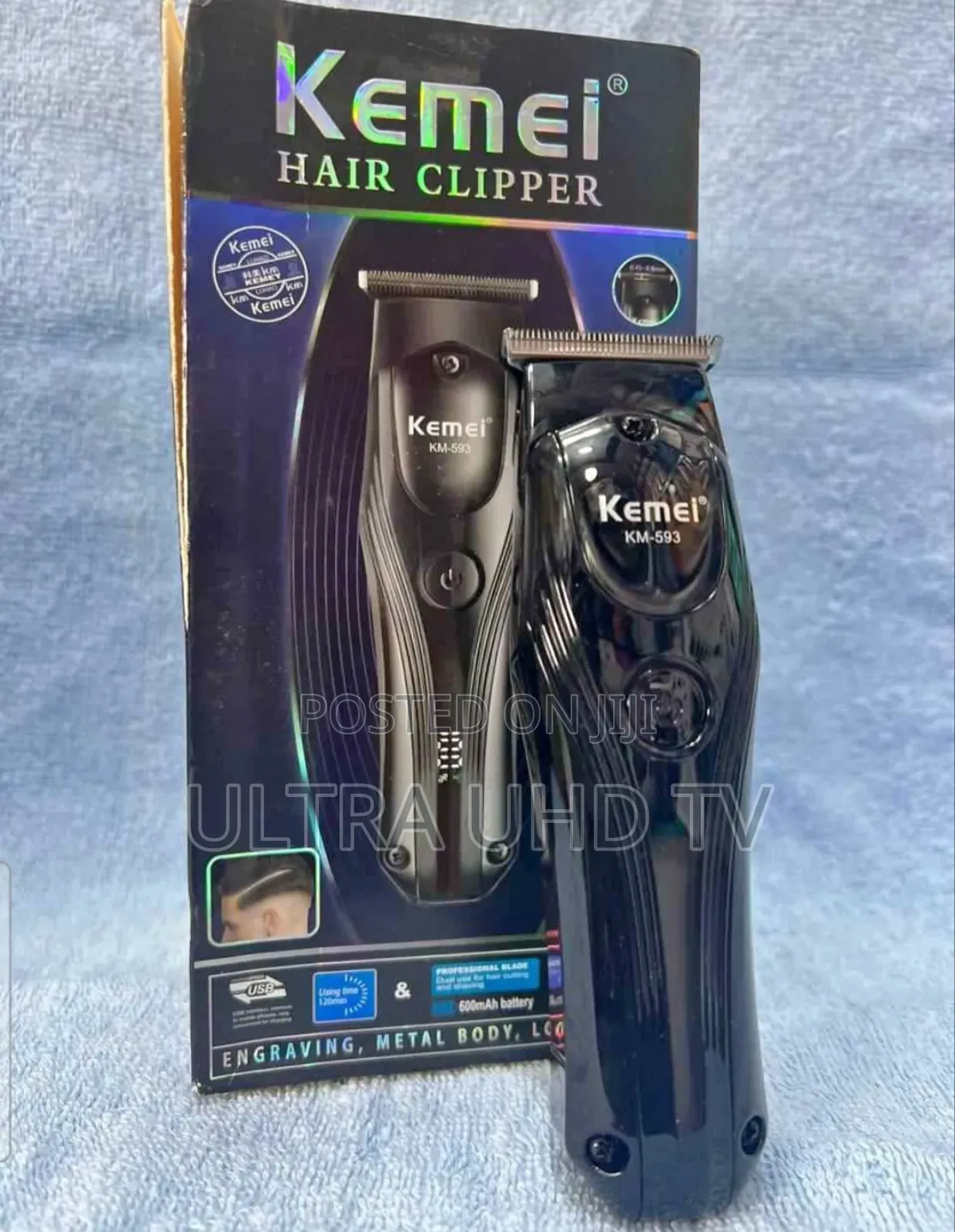 Kemei Km-593 Professional Hair Clipper/Trimmer.