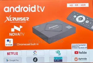 Xcruiser V8 Ai Box Android Tv Box (Tv Smart ማድረጊያ)