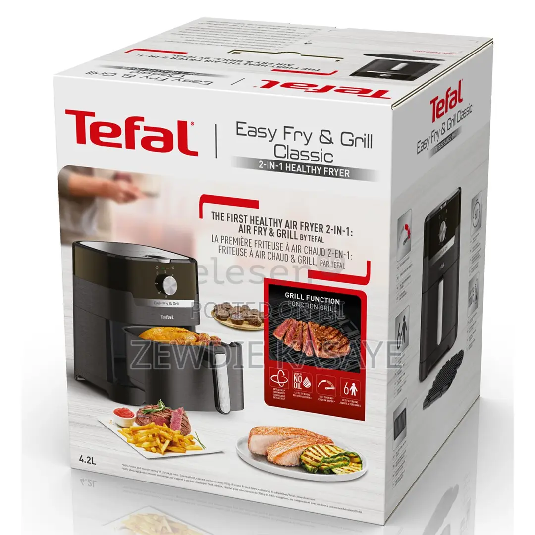 Tefal Air Fryer, 2-in-1 (Air Fryer and Grill), Capacity: 4.2 L